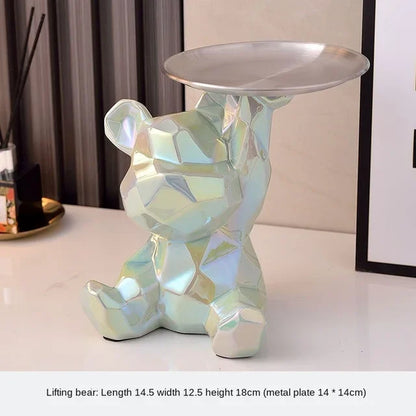 Geometric Bear Statue