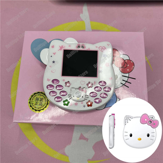 2024 Sanrio Hello Kitty Flip Phone Kawaii K688 Cartoon Kids Taiml Cute Mini Phone Birthday Fashion Girls Gifts Toys for Children