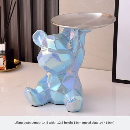 Geometric Bear Statue