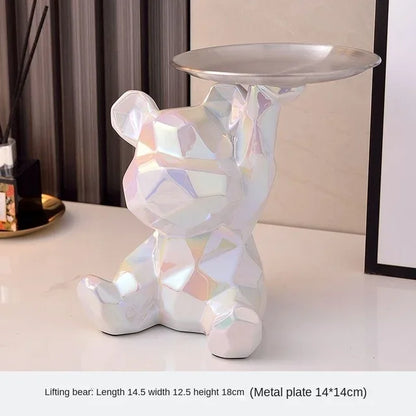 Geometric Bear Statue