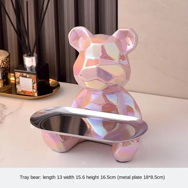 Geometric Bear Statue