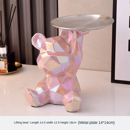 Geometric Bear Statue