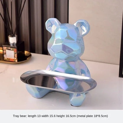 Geometric Bear Statue