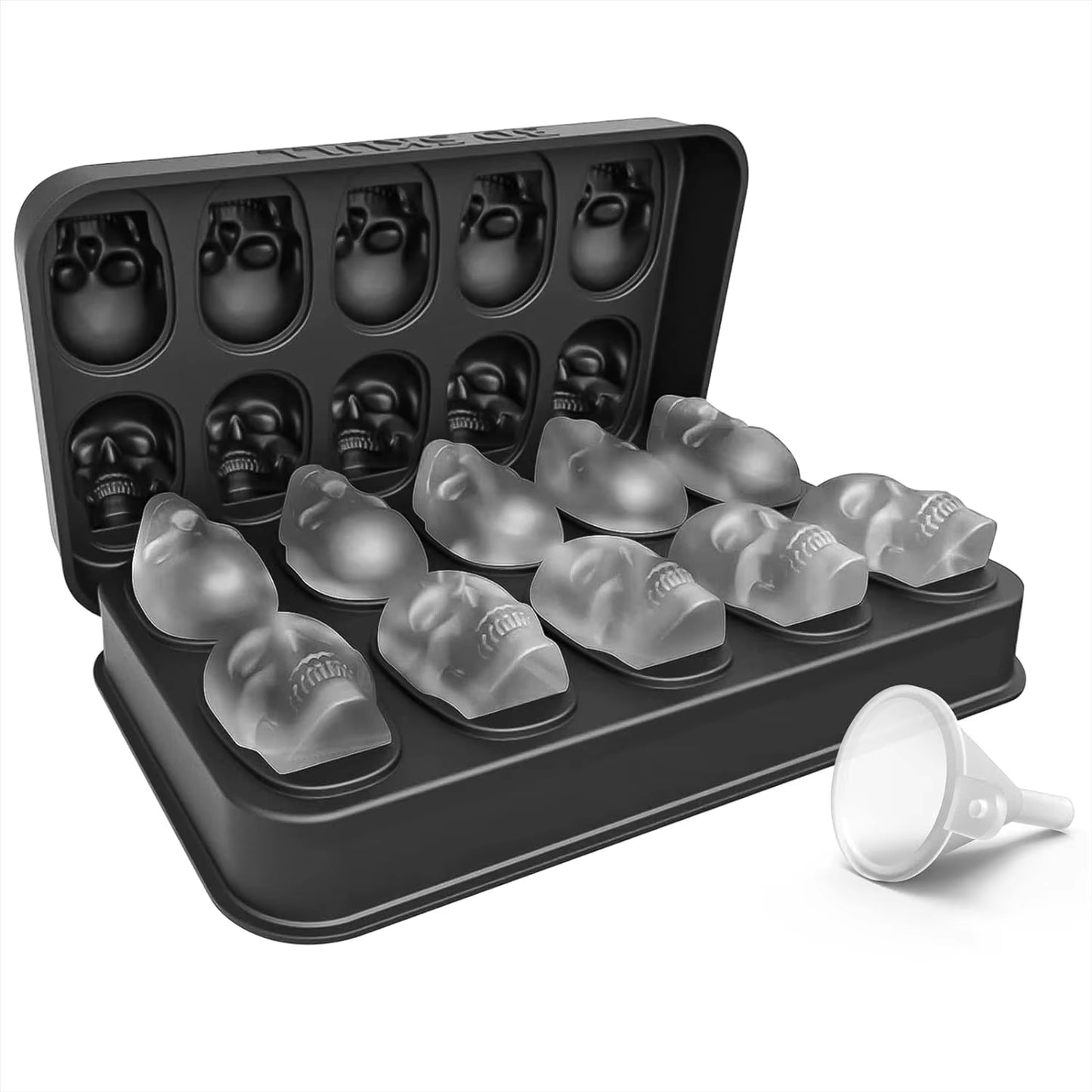 10-Piece Skull Silicone Ice Cube Mould